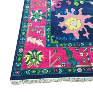 Juego de alfombras Oushak Vintage de 10x8 de alta venta, alfombra de algodón anudada a mano para sala de estar y uso de ejercicio - Product Image 2