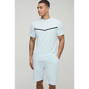 Ensemble T-shirt et short pour homme entièrement personnalisé, style parfait, prix raisonnable, designs uniques, ensemble T-shirt et short pour homme léger - Product Image 2