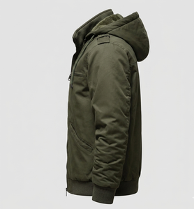 Men's Hooded <b>Fleece</b> <b>Jacket</b> Zipper Closure Street Wear Hoodie Manufacturer High Quality Zip up Hoodie Winter Men's Street Hoodies - Product Image 2