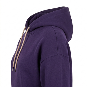 Sweat-shirt à capuche décontracté en jersey de coton et polyester pour homme, personnalisable avec logo, manches longues, vente en gros, streetwear - Product Image 4