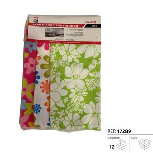 Lot de 3 chiffons de nettoyage imprimés PANO DE COCINA 12/U - 30*40 - Product Image 3