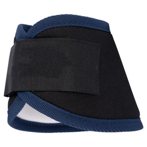 Protège-jambes de cheval en PVC personnalisés bleu uni avec fermeture auto-agrippante - Product Image 4