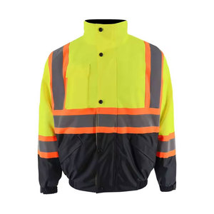 Chaquetas de Seguridad Reflectantes de Alta Visibilidad para Hombre, Chaqueta de Trabajo de Alta Visibilidad Bicolor para Hombre - Product Image 1