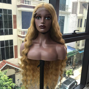 วิกผมลอนลึกสองชั้นสีบลอนด์วิกผมบริสุทธิ์ผมมนุษย์เวียดนาม - Product Image 1