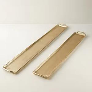 Plateau en métal pour chocolat, plateau de service en acier inoxydable pour bonbons, en-cas, fruits secs, décoration de table à domicile - Product Image 4