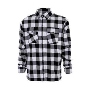 Chemises en flanelle pour hommes, motif à carreaux, personnalisables, écologiques, anti-plis, séchage rapide, mélange de coton – Vente en gros pour l'automne - Product Image 1