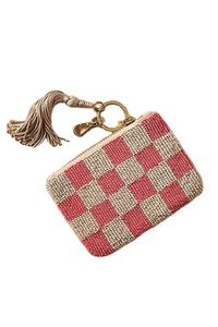 Hermoso diseñador exclusivo flor trabajo hecho a mano mamá bordado con cuentas monedero Premium elegante lujo Moda Para Niña - Product Image 2