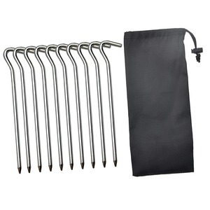 สมอบกสแตนเลส 13 นิ้ว สำหรับตั้งแคมป์กลางแจ้งทุกฤดู ด้ามจับโลหะ แบบ DIY - Product Image 2
