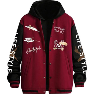 OEM/ODM High Quality Wholesale New Design Plus Size <b>Men</b> <b>Jacket</b> Cotton <b>Long</b> Sleeve Print <b>Jacket</b> <b>Mens</b> - Product Image 2
