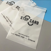Sacs en plastique refermables à fermeture éclair personnalisés avec logo, transparents, givrés, mats, réutilisables, pour t-shirts, emballages auto-scellants pour vêtements