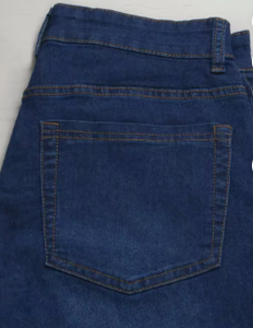 Shorts en jean personnalisés pour hommes de haute qualité, respirants, confortables, style décontracté, coupe droite, tricotés, écologiques, délavage clair - Product Image 4