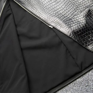 Jupe plissée en cuir sur mesure de haute qualité pour femmes, mode moderne, marque privée haut de gamme, service d'échantillons OEM ODM disponible - Product Image 4