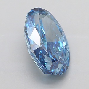 Diamant ovale bleu vif fantaisie de 5,00 carats, pureté VS2, taille excellente, diamant de luxe certifié pour joaillerie fine - Product Image 3