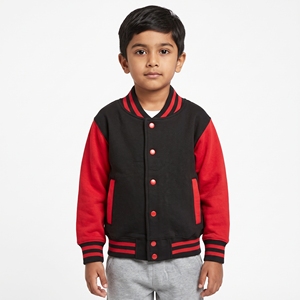 2025 Winter Waterproof Embroidered Woolen Low MOQ Unisex Kids Boys <b>Girls</b> <b>Varsity</b> Letterman College Baseball <b>Jacket</b> - Product Image 1