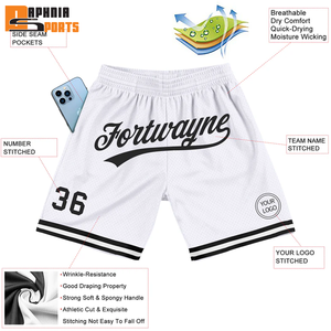 Shorts de basketball en maille personnalisés pour hommes, de haute qualité, avec logo imprimé, séchage rapide, pour la gym et l'été, vente en gros - Product Image 1