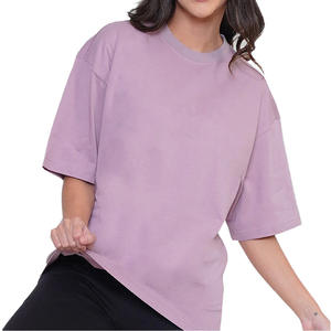 Camiseta informal relajada para mujer, manga corta, cuello redondo, algodón suave, transpirable, cómoda, top de moda de verano, para uso diario y en oferta - Product Image 1