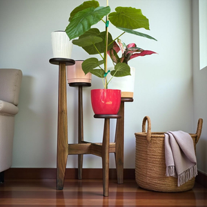 Soporte de Madera Hecho a Mano para Plantas, Soporte de Múltiples Niveles para Macetas de Interior, para Sala de Estar, Balcón y Decoración del Hogar - Product Image 5