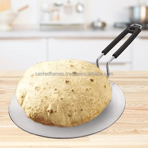 Sartén comercial de aluminio puro de alta resistencia para roti, chapati, pan plano y crepes, con mango de baquelita, venta al por mayor - Product Image 3