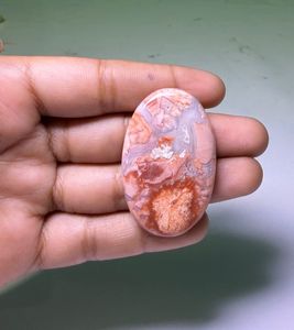High Quality Natural Cotton Candy Agate Cabochon Loose Gemstone Jewelry Making Material - Product Image 4