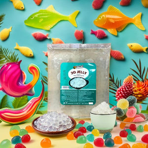 GLOBAL NML 3Q Bebida de Té de Burbujas Orgánica Premium Lista para Beber con Sabores Mixtos, Gelatina Frutal y Cobertura de Perlas Blancas 1kg, 12 Meses de Caducidad - Product Image 6