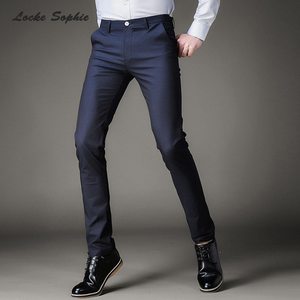Pantalon habillé slim pour homme RABUSH SPORTS, résistant à l'abrasion, écologique, style décontracté, vêtements de travail de bureau, 100% toile de coton - Product Image 2