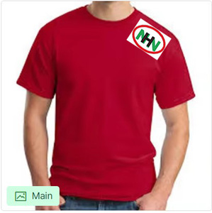 Camiseta de Cuello Redondo para Hombre, Manga Corta, 100% Algodón, Tejido de Punto, Estampado Serigrafiado, Sólida, Ecológica, Transpirable, de Secado Rápido, Informal, 180g, Corte Regular - Product Image 5