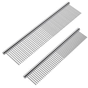 Peigne de toilettage pour animaux de compagnie en acier inoxydable écologique pour chiens et chats |   Peigne démêlant professionnel anti-rouille à 48 dents - Product Image 1
