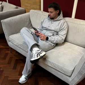 Custom Logo Streetwear Boxy <b>Cropped</b> <b>Zip</b> <b>up</b> Hoodies and Sweatpants Set Manufacturer Oversized Blank Sport Men's Tracksuit - Product Image 6