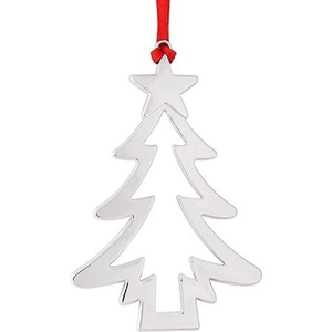 Décoration de Noël en métal doré en forme de flocon de neige, ornement pour arbre, décorations de fête à suspendre - Product Image 6
