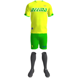 Uniforme de football professionnel en polyester 100% de haute qualité sur mesure pour les activités sportives de la Fifa conçu par Reema Technologies. - Product Image 1