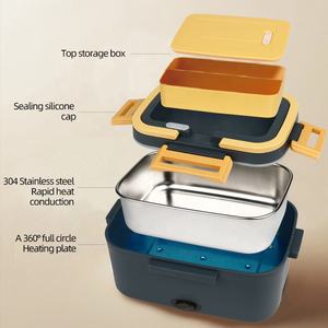 Boîte à lunch électrique auto-chauffante personnalisée en usine, chauffe-plat portable avec sac de transport - Product Image 3