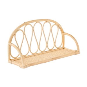 Estante de Exhibición Infantil de Mimbre y Ratán Tejido a Mano, Arcoíris, para Guardería, Almacenamiento de Pared, Hecho a Mano, Ratán Natural, Venta al Por Mayor - Product Image 1