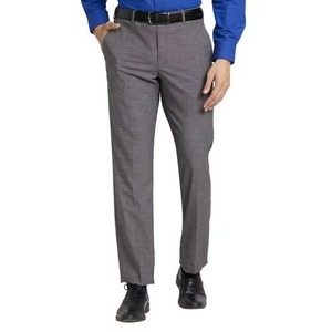 Pantalon décontracté taille haute pour homme, grande taille, respirant, en polyester, coupe ajustée, confortable, de haute qualité, style rétro britannique - Product Image 5