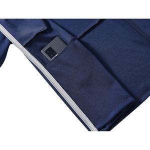 Conjunto Deportivo Casual de 2 Piezas para Hombre, Color Gris Claro Marino, Chaqueta Deportiva con Cierre Completo, Cálido para Invierno, Ecológico, Transpirable, 100% Sólido - Product Image 5