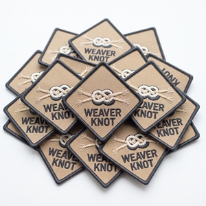 Parche Redondo Bordado Personalizado al por Mayor, Insignia Vintage Enrollable con Borde Merrow, Emblema para Ropa a Granel, Fabricante - Product Image 5