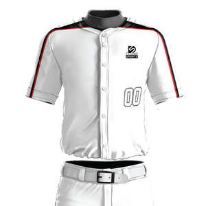 Uniforme de baseball personnalisable couleur unie, respirant, séchage rapide, léger, 100 % polyester, fabriqué au Pakistan – Meilleures ventes - Product Image 4