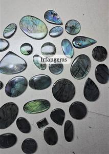 Cabujón de Labradorita Verde Natural 100% de Alta Calidad, Cristal de Fuego Verde, Piedra de Labradorita Pulida de Calidad, Tamaños Variados - Product Image 3