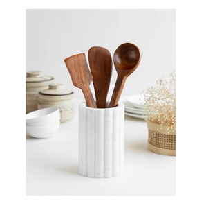 Elegant Marble Creative Spoon Holder Modern Design <b>Kitchen</b> Countertop Cutlery Storage Holder At Wholesale Price - Product Image 1