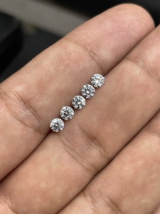 Fournisseur en gros de diamants de 5,00 mm, taille excellente, clarté VVS, couleur E, diamants de laboratoire CVD, taille brillant, pour la fabrication de bijoux fins - Product Image 5