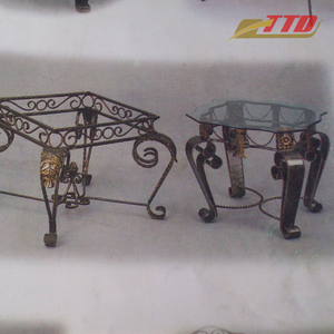 Decorative Garden Wrought Iron <b>Table</b> <b>and</b> <b>Chairs</b> Set for Patio Balcony Outdoor Dining <b>and</b> Leisure Furniture - Product Image 4