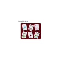 Porte-monnaie en coton perlé rose avec motif de tuiles de Mahjong brodé à la main, article très vendu par Glitter Exports