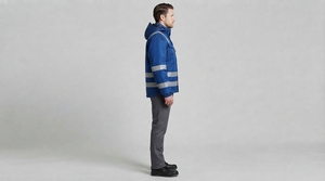 Chaqueta de Trabajo Resistente al Agua de Alta Visibilidad con Capucha Reflectante, Ropa de Trabajo para Exteriores, Proveedor de Uniformes Personalizados - Product Image 4