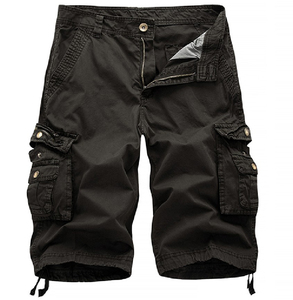 Wholesale Men's Cotton Chino Shorts Fashionable Knee-Length Summer Outdoor Wear with Solid Pattern Customizable OEM Service - Product Image 1