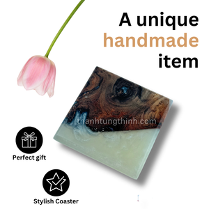 Posavasos de Resina Ecológicos 3D Pintados a Mano, Diseño Personalizado, Venta Caliente 2026, Regalo de Cocina, Fabricante de Vietnam - Product Image 2