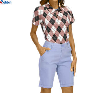 Polo respirant personnalisé avec logo pour femme – Nouvelle collection été – Style uni – Manches courtes – Vêtement de sport à motifs pour l'extérieur - Product Image 3