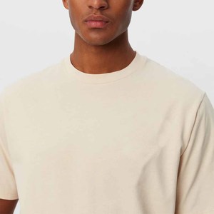 Black Custom Men's T-Shirts <b>Short</b> Sleeve O-Neck 100% Cotton Worsted Fabric Front Logo Formal Style Loose Fit Anti-Pilling Summer - Product Image 2