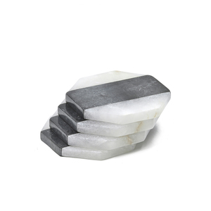 Natural Alabaster Stone Coaster Set Hand Finished Eco-Friendly Durable <b>Table</b> Drink <b>Protectors</b> Luxury Home Dining Decor Wholesale - Product Image 4