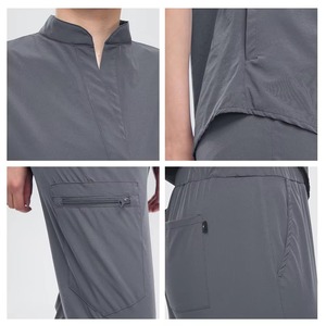 Nursing Hospital <b>Doctor</b> Plus Size Medical Scrubs Unisex Woven Stretch Seamless Fusing Scrub Jogger <b>Sets</b> Custom Logo - Product Image 6