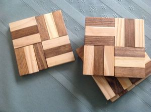 Sous-verre en bois de qualité supérieure pour la décoration de table, les mariages, les fêtes, les bars – Prix abordable, usage très demandé - Product Image 5