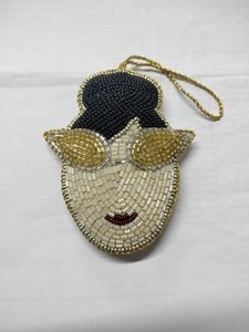 Handmade Embroidered Beaded Keychain Stylish <b>Bag</b> <b>Charm</b> Elegant for Traditional Embroidery Eco-Friendly Wedding - Product Image 3